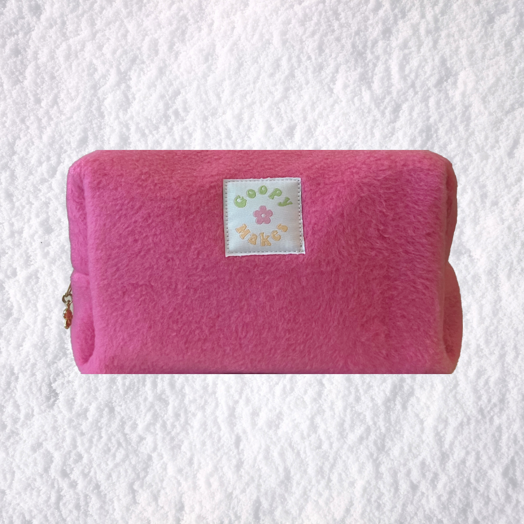 Bubble Gum Fleece Pouch